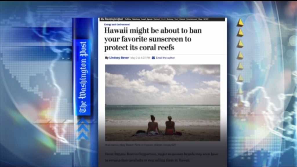 【環球薈報】夏威夷將禁售破壞珊瑚防曬產品