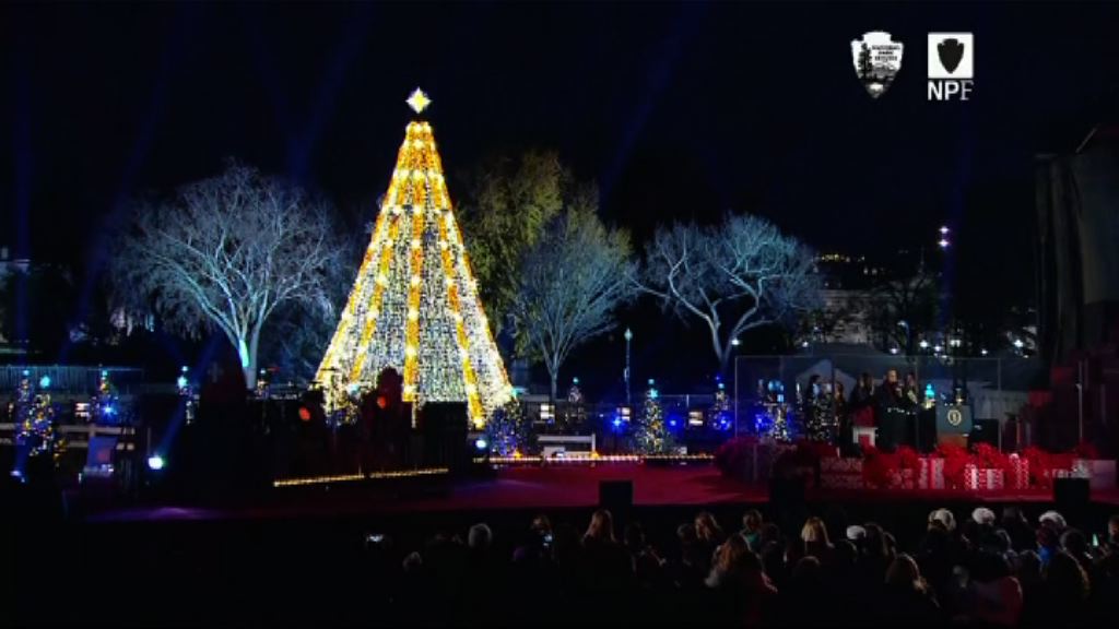 【環球薈報】奧巴馬主持白宮聖誕樹亮燈儀式