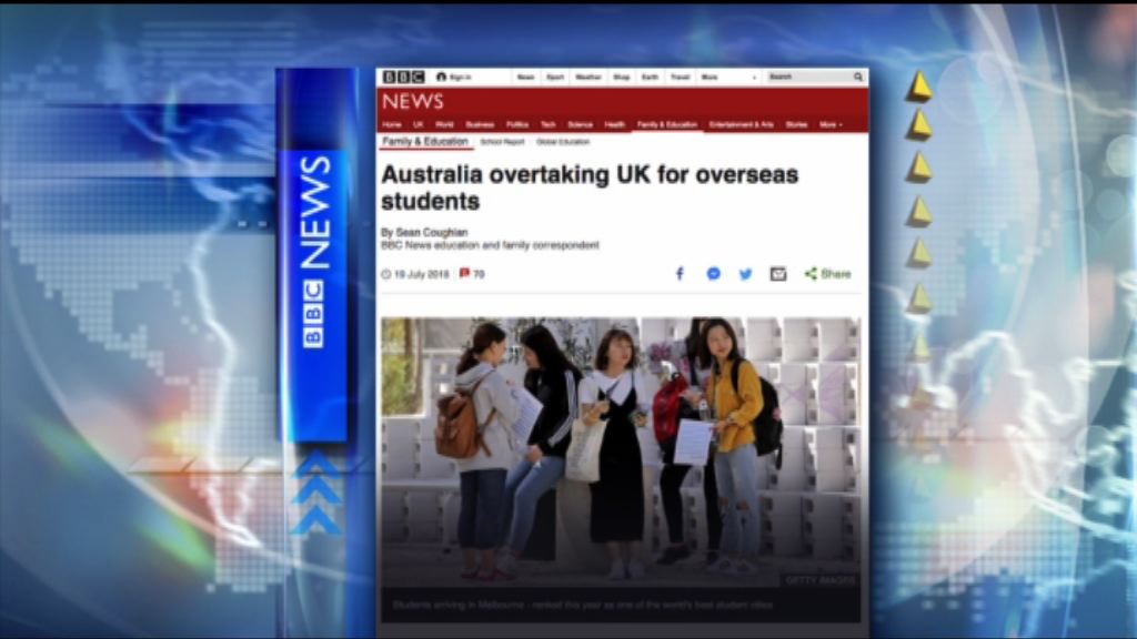 【環球薈報】澳洲留學生數目超英國　成全球第二