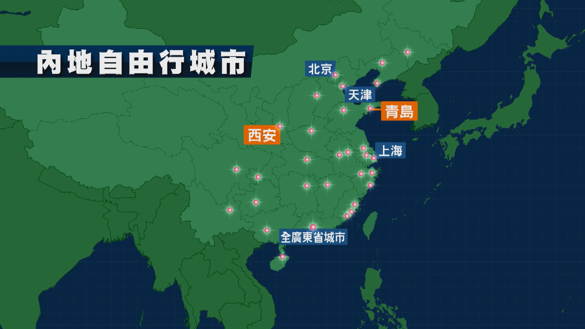 西安及青島下月六日起新增為自由行城市 李家超感謝中央支持