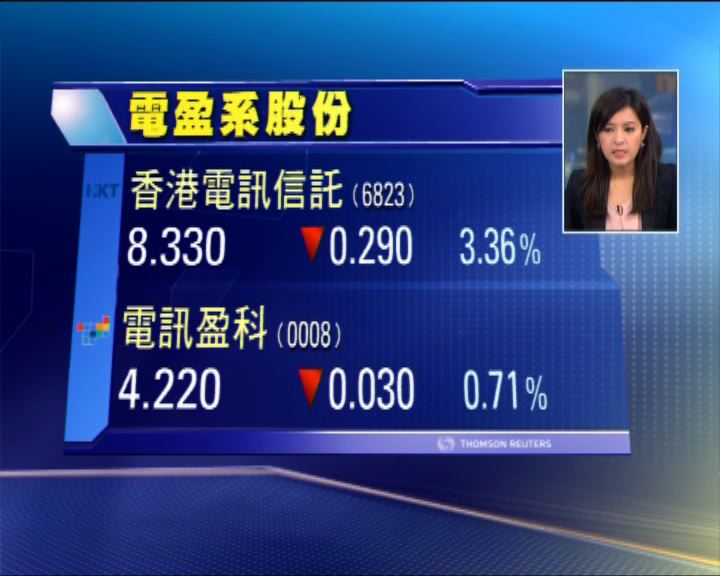 
香港電訊折讓供股 股價曾跌逾3%