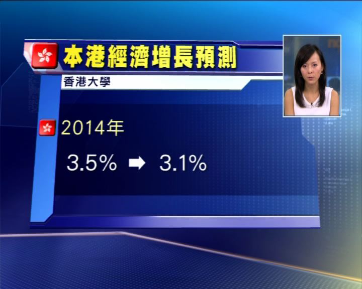 
港大：港經濟今年僅增3.1%