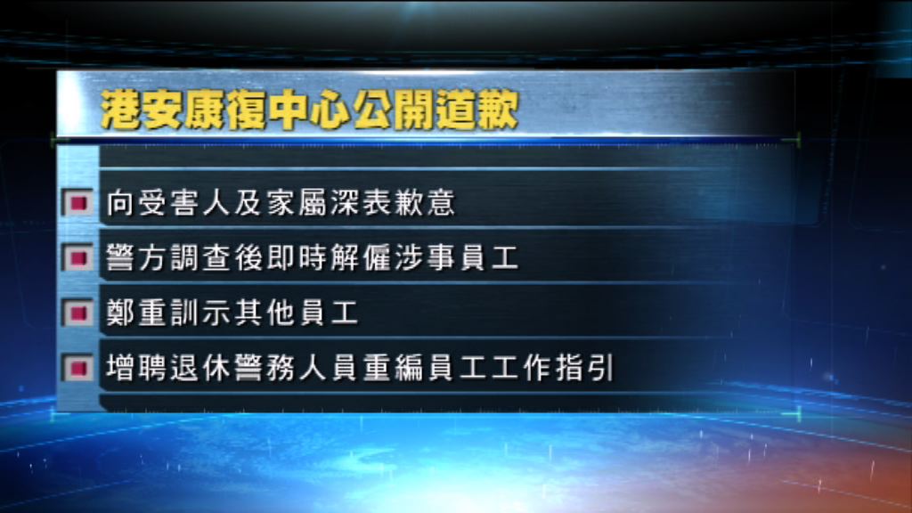 員工涉拍院友脫衣　港安康復中心發聲明道歉