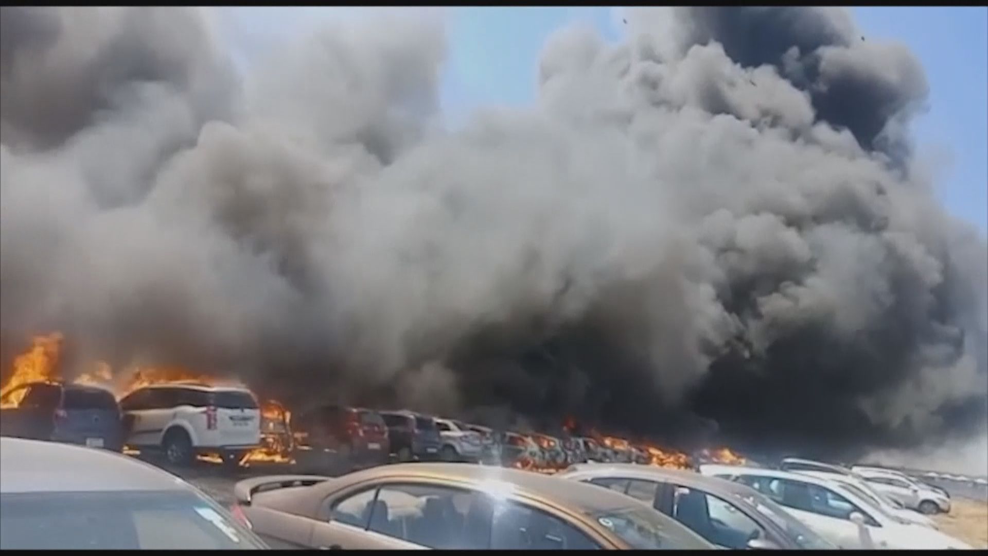 印度航空展大火焚毀逾300輛車