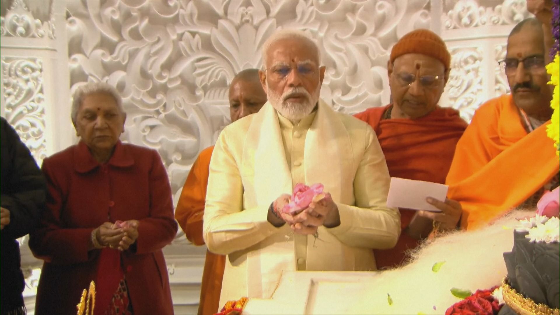 印度總理莫迪主持羅摩神廟揭幕儀式 分析指為大選鋪路