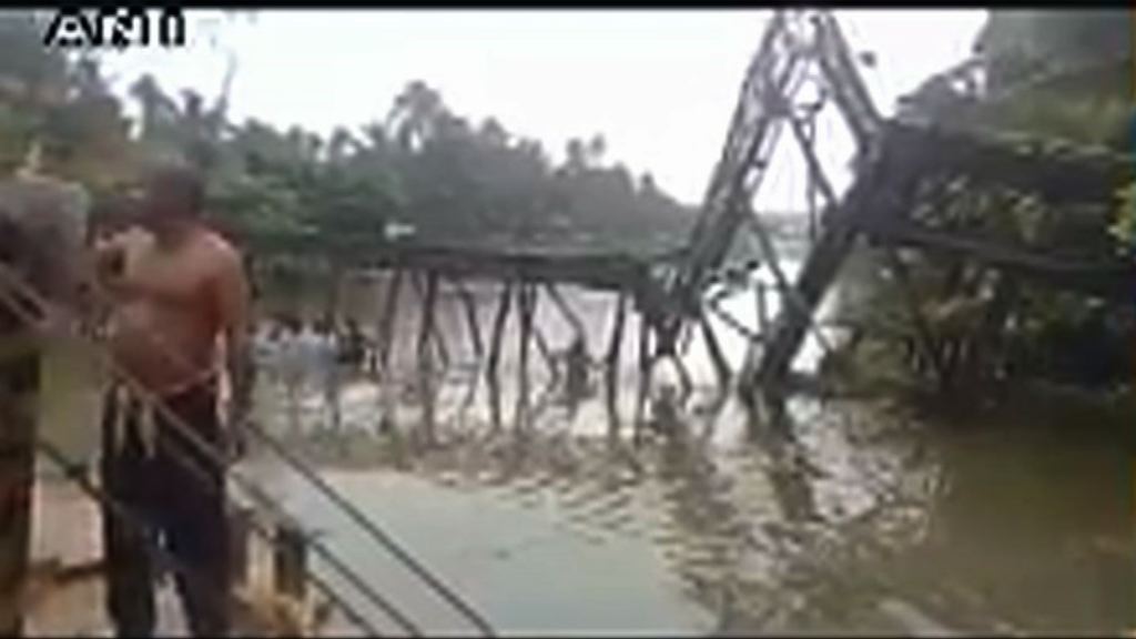 印度南部有鐵橋斷裂一死多傷