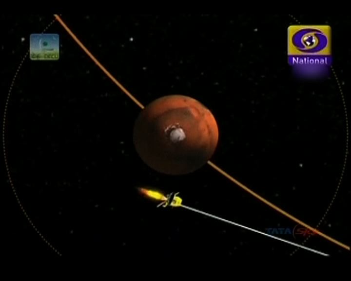 
印度探測器成功進入火星軌道