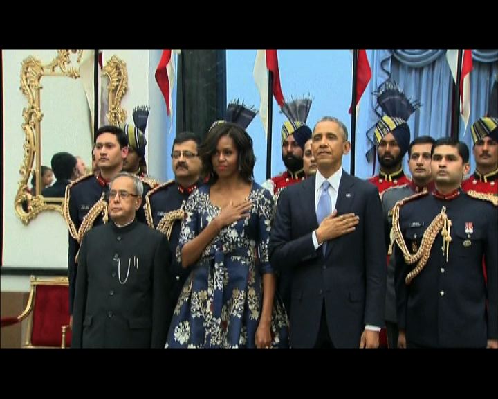 
奧巴馬伉儷訪印出席國宴