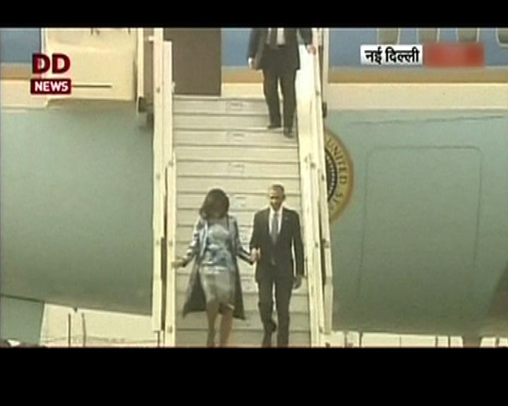 
奧巴馬任內第二度訪問印度