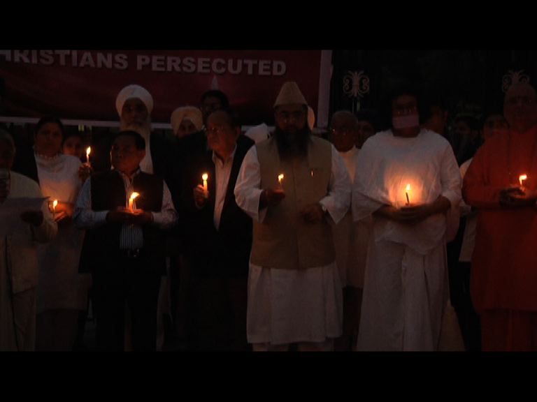 
印度民眾集會聲援被輪姦修女