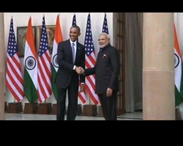 
印度歡迎奧巴馬到訪