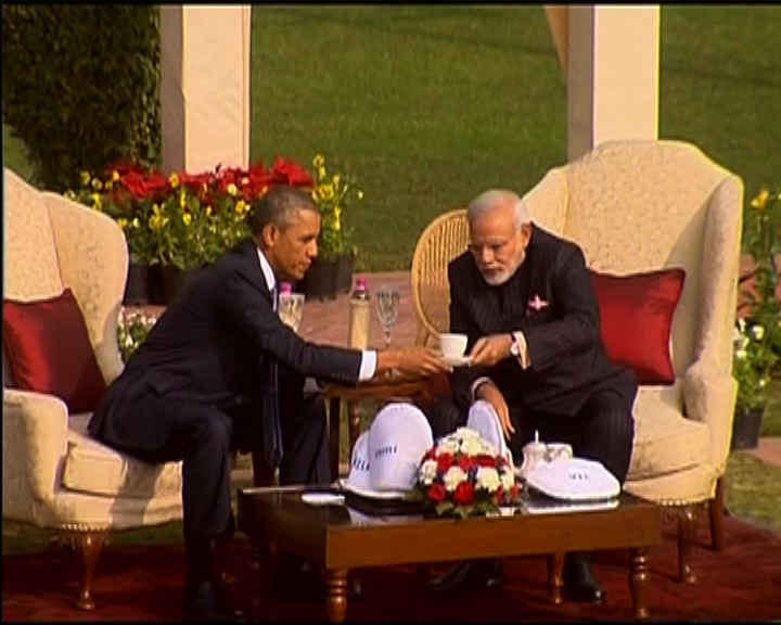 
印度歡迎奧巴馬到訪