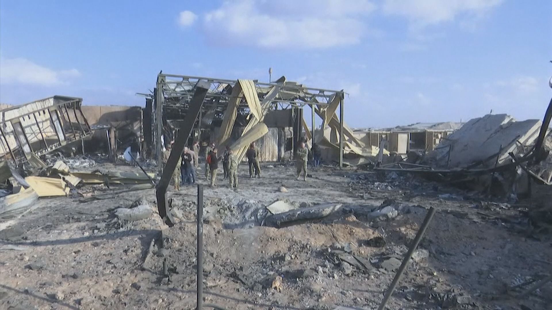 美軍清理駐伊拉克基地瓦礫及殘骸