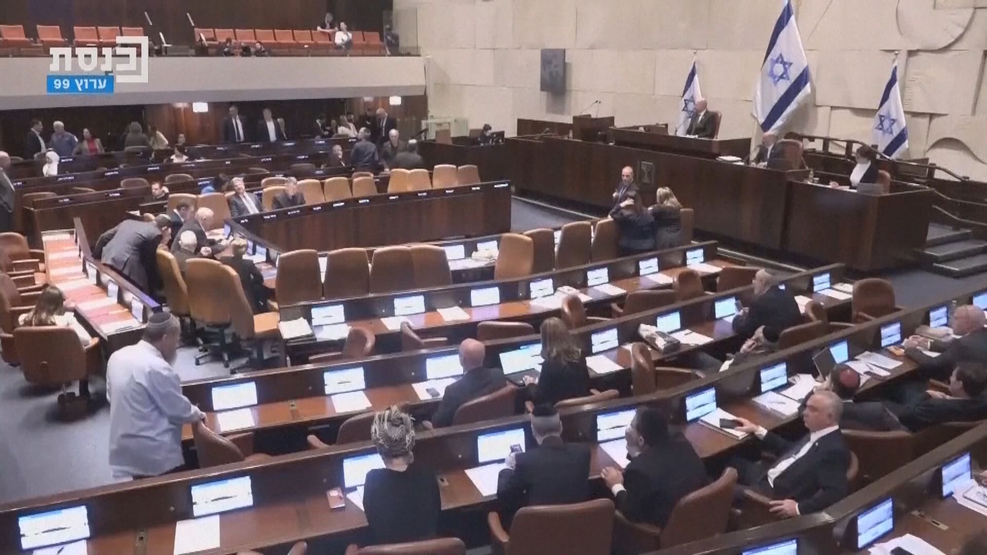 以色列國會通過反對單方面承認巴勒斯坦國的立場