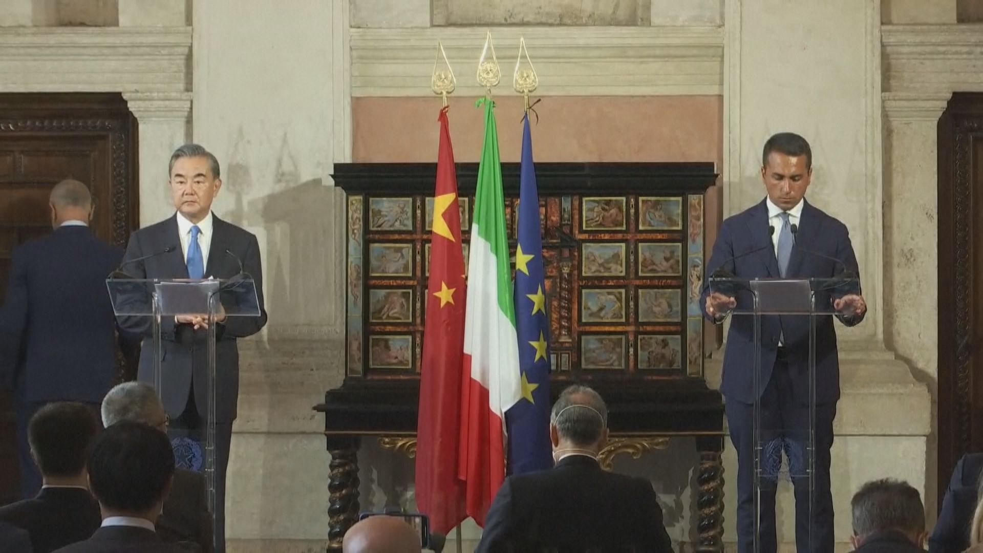 王毅展開歐洲五國訪問　抵意大利談及香港議題