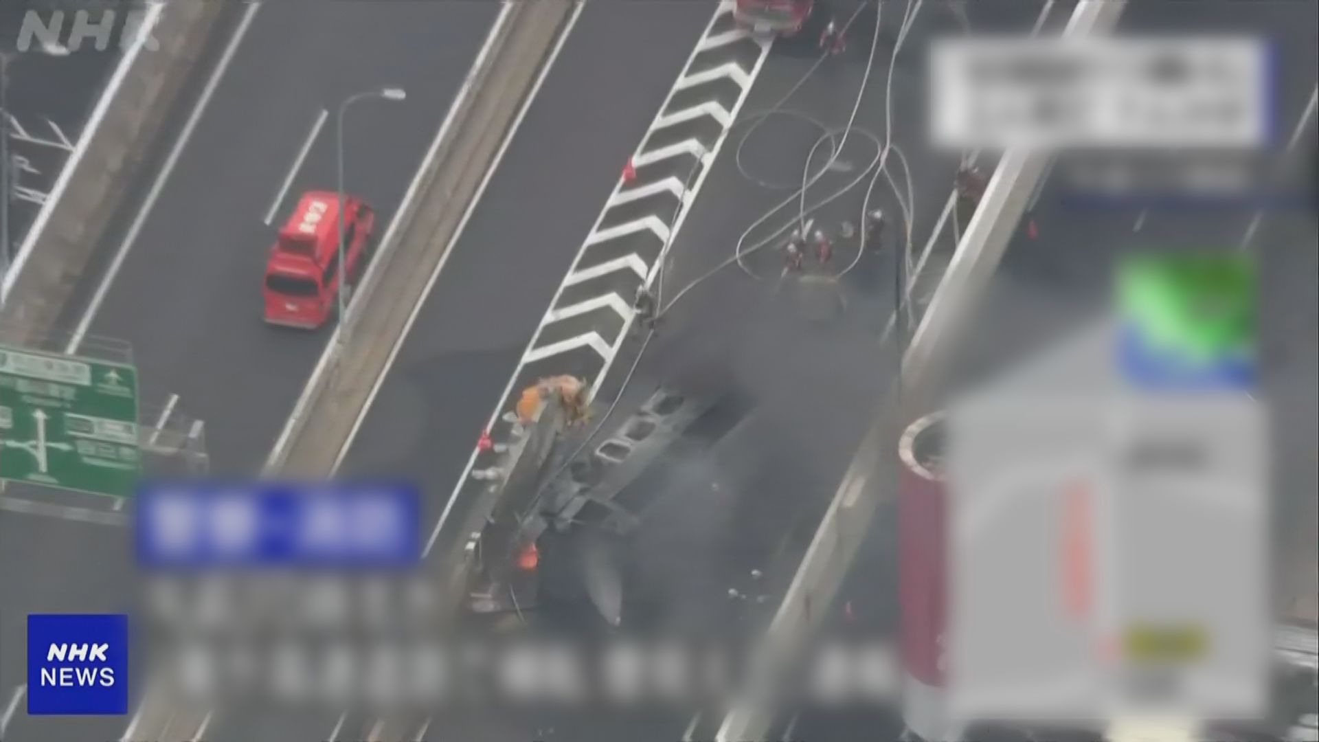日本名古屋有巴士翻側著火　致2死7傷