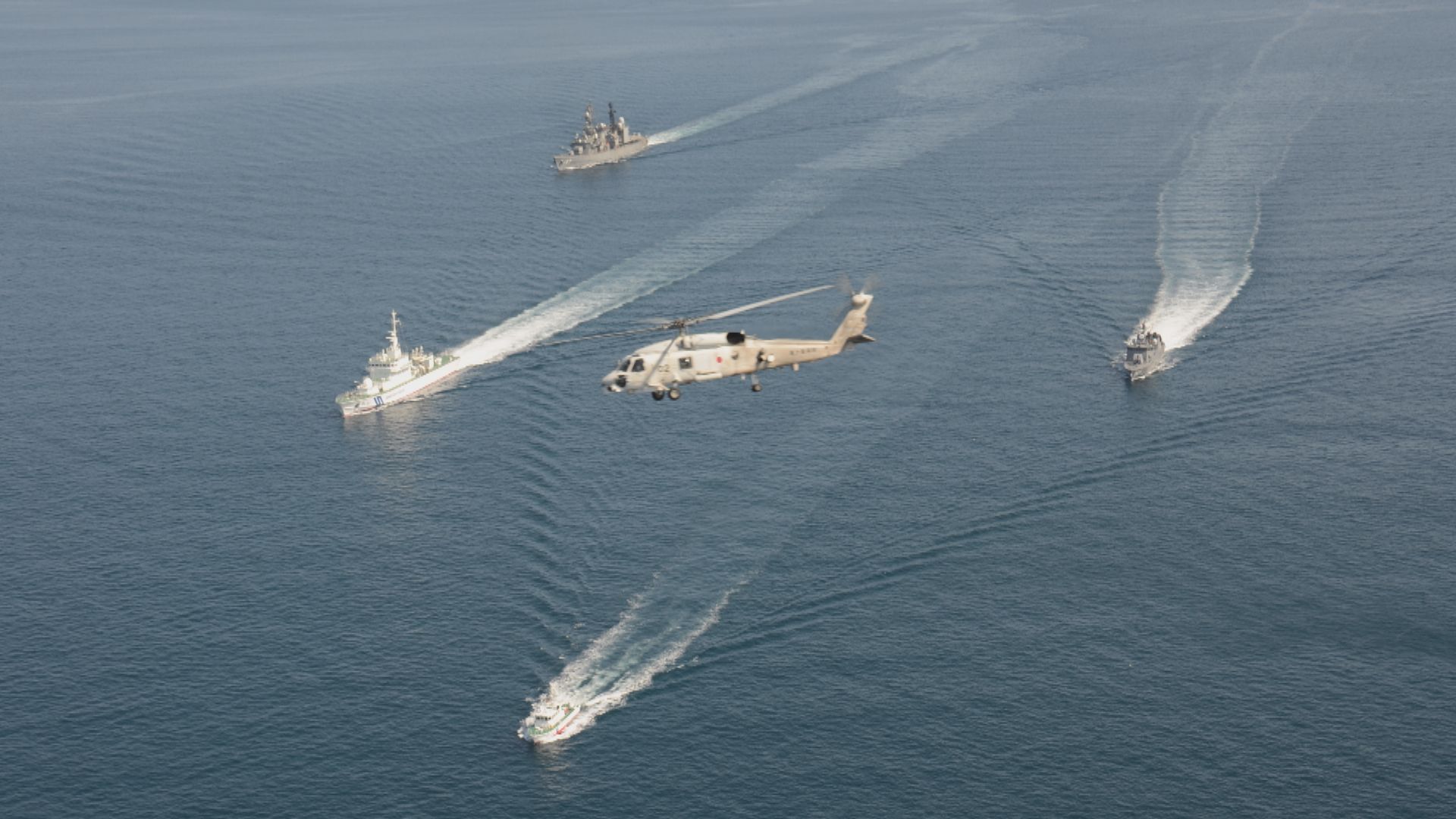 日本海上自衛隊聯合演習制約中國在東海頻繁活動