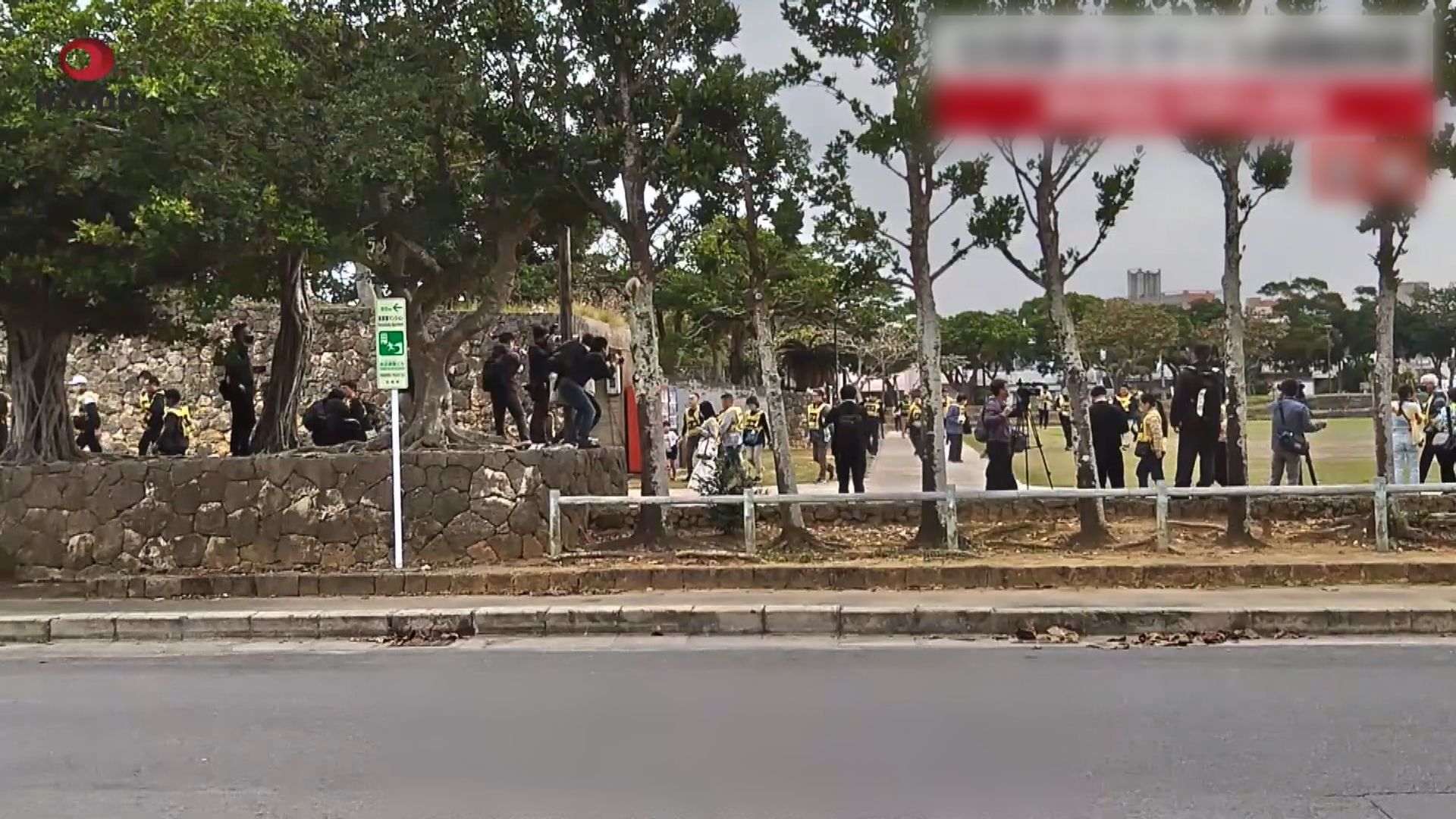 日本沖繩石垣市舉行導彈避難演習