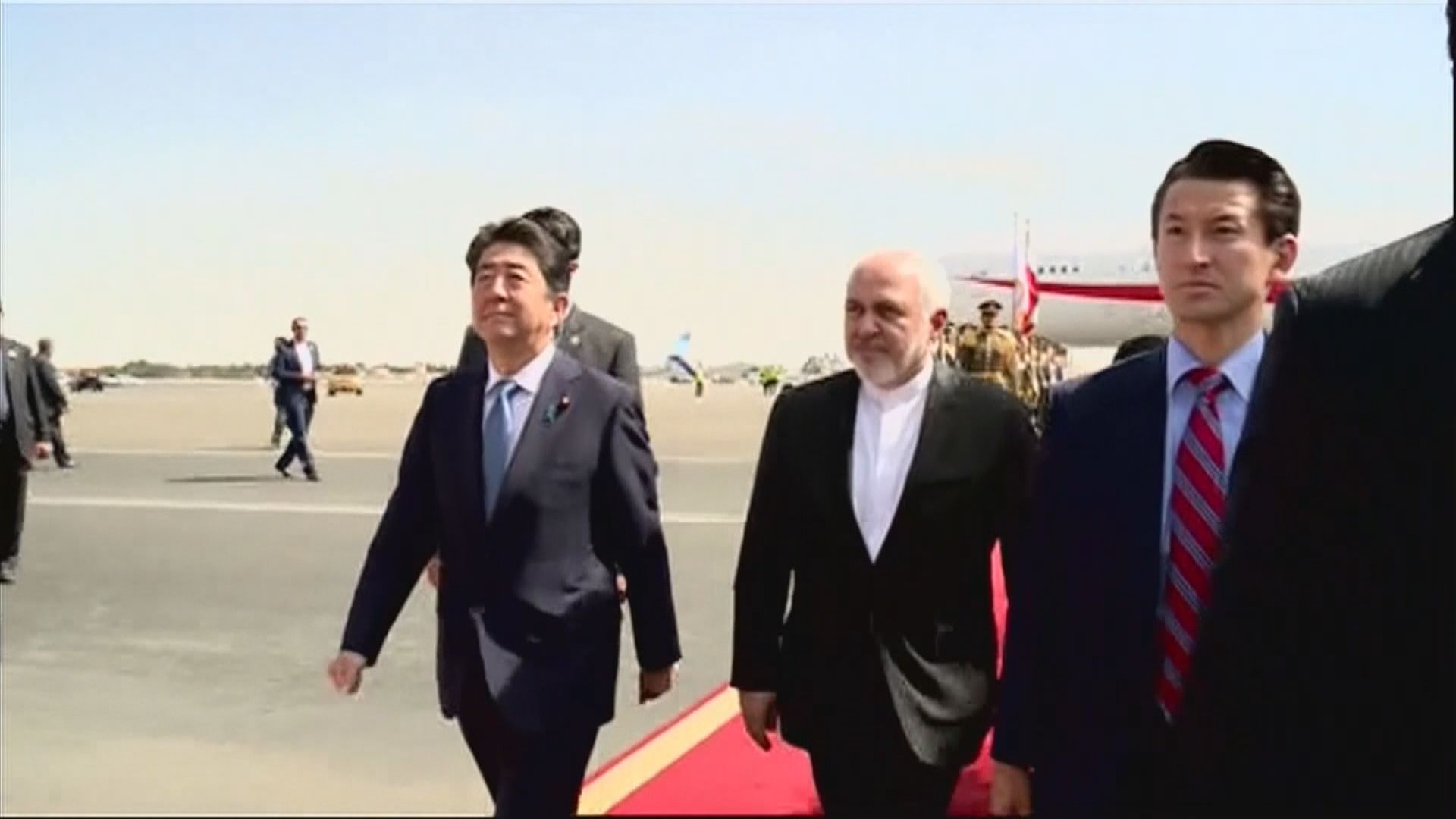 安倍晉三抵達伊朗訪問