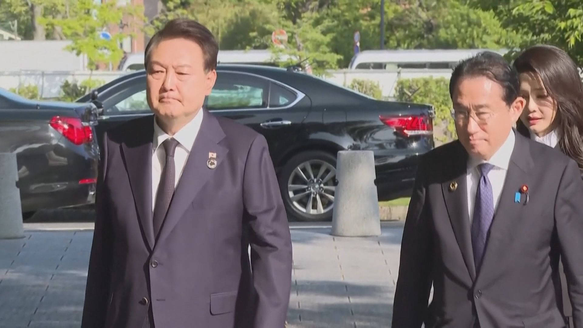 日韓領袖共同悼念廣島原爆的南韓死難者 