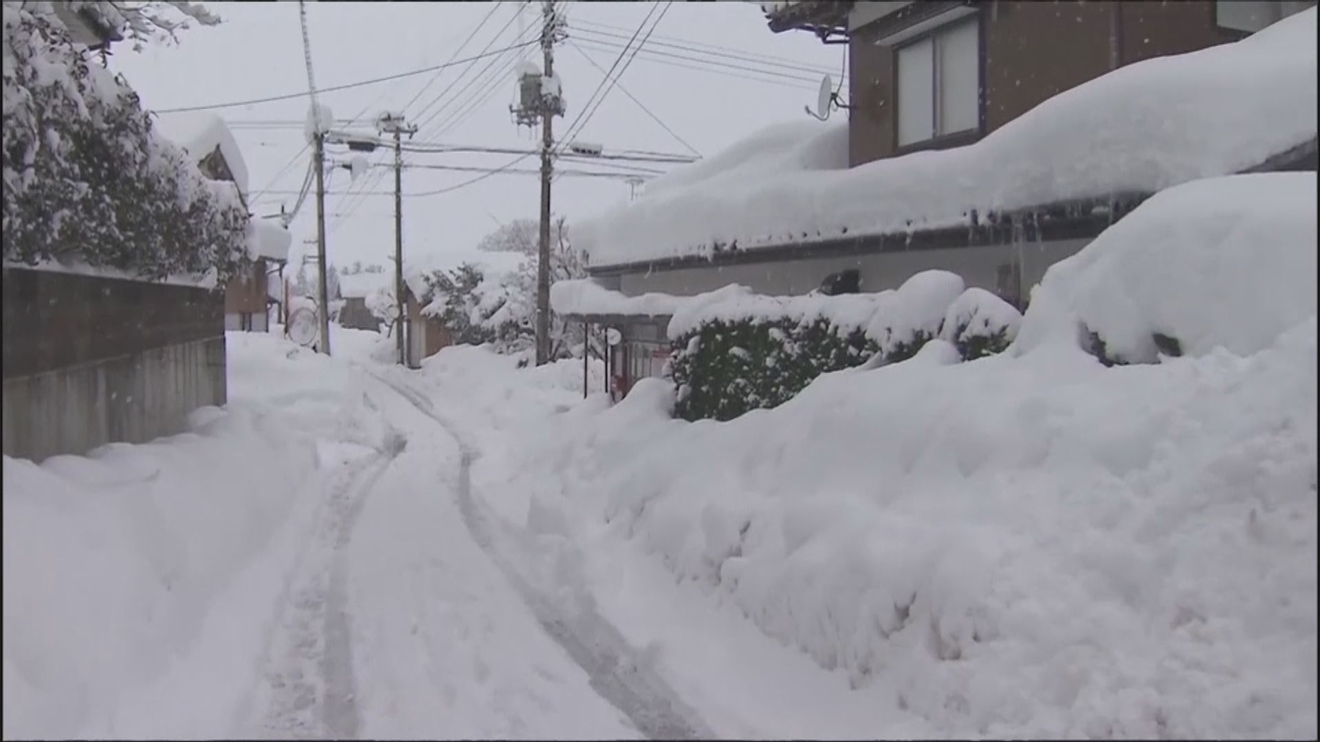 日本多地暴雪持續　新潟富山等縣至少11死逾300傷