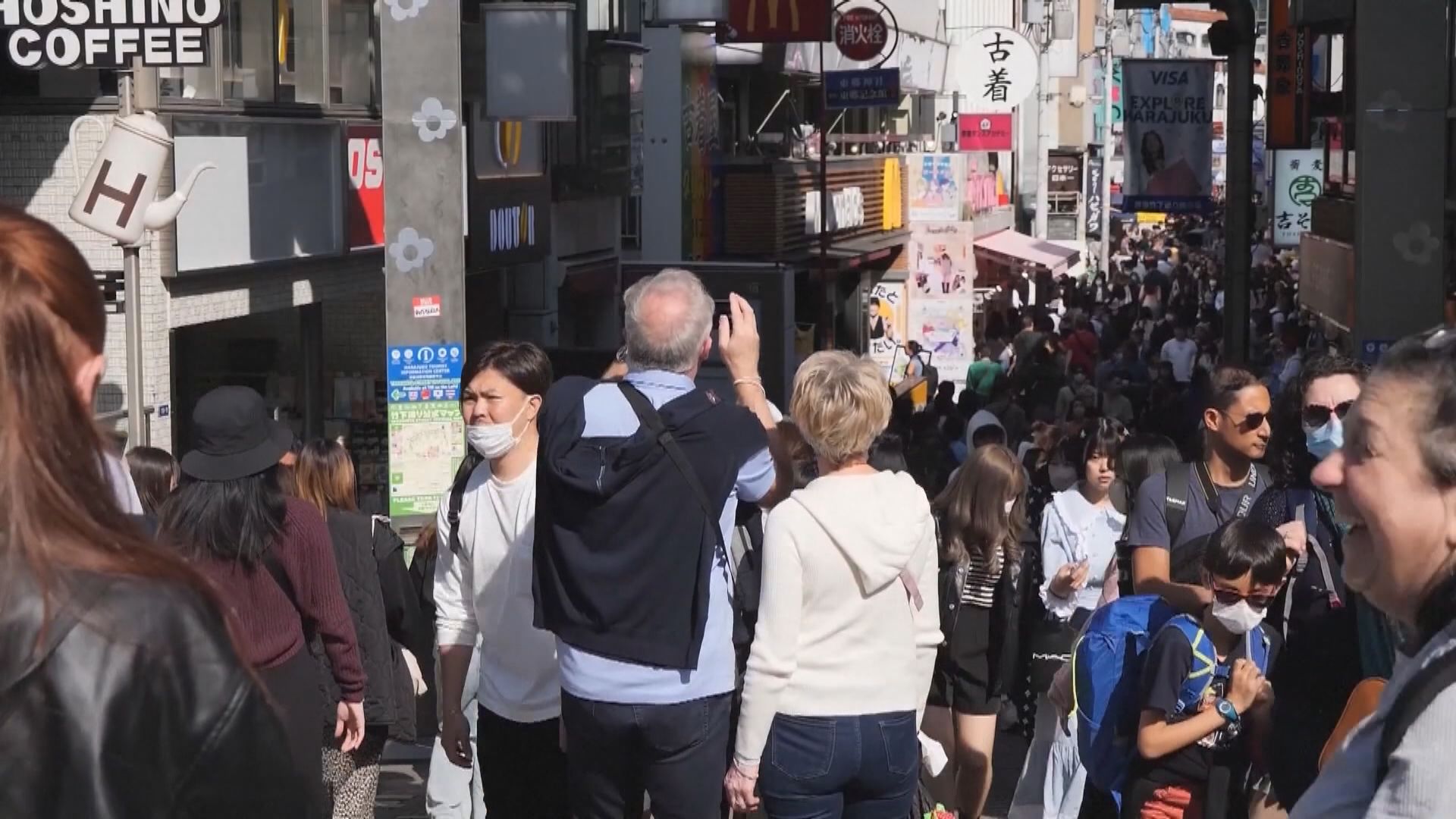 訪日旅客量創新高　港人第五多