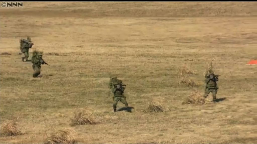 日本自衛隊演習模擬應對奪島