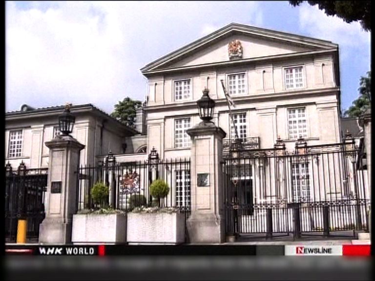 日本電視台無人機墜落英國使館