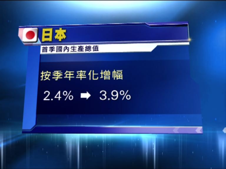 日本第一季經濟增長遠好市場預期