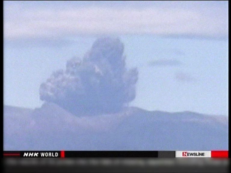 日本口永良部島火山爆發居民疏散