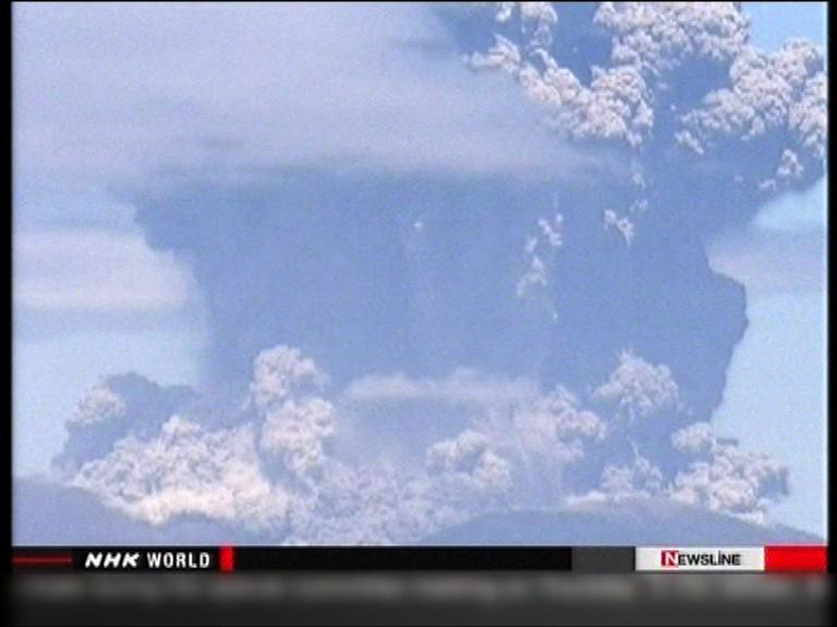 日本鹿兒島火山爆發最少三傷
