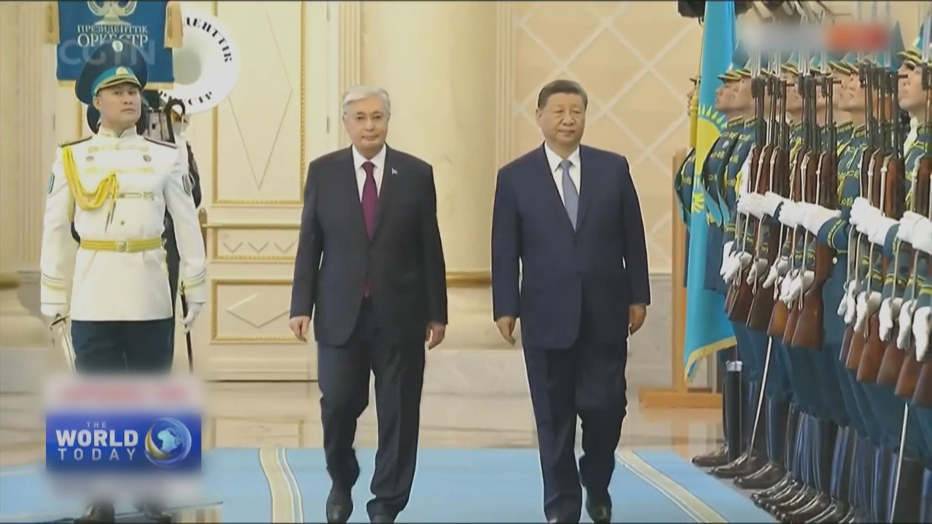 哈薩克舉行儀式歡迎習近平國事訪問