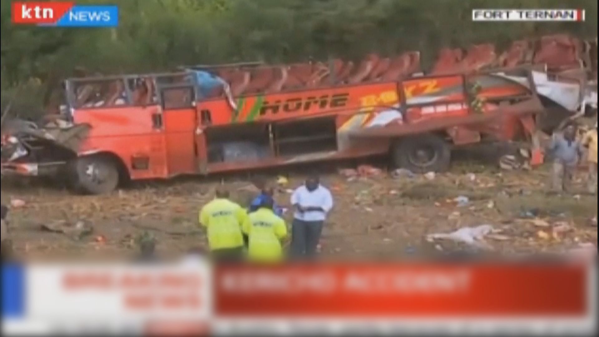 肯尼亞西部巴士失事翻側釀50死