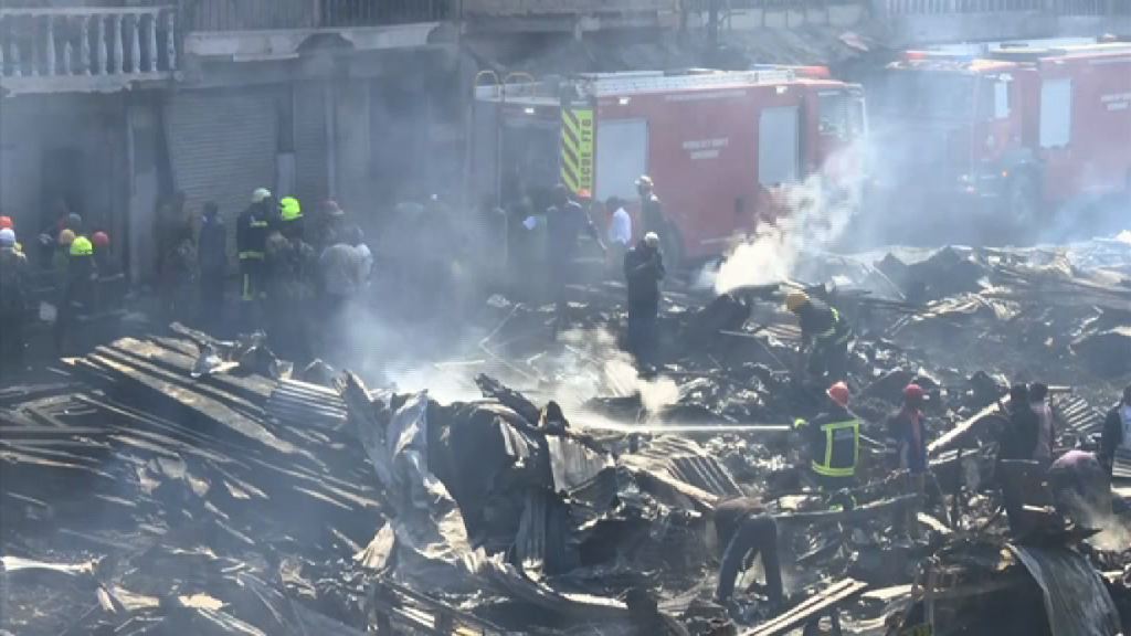 肯尼亞露天市場火災至少15死