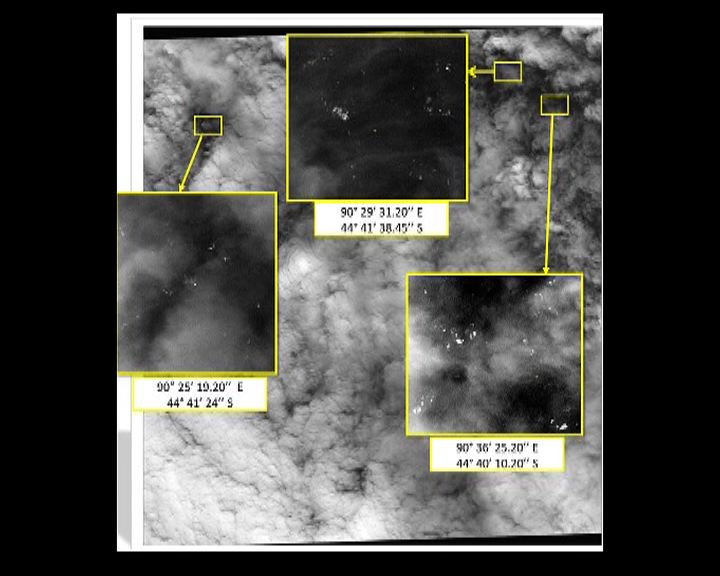 
泰日兩國衛星相片發現漂浮物