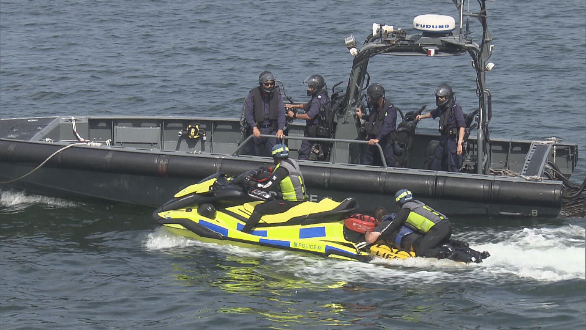 水警進行水上電單車試驗計劃 協助淺水區及海灘等救援