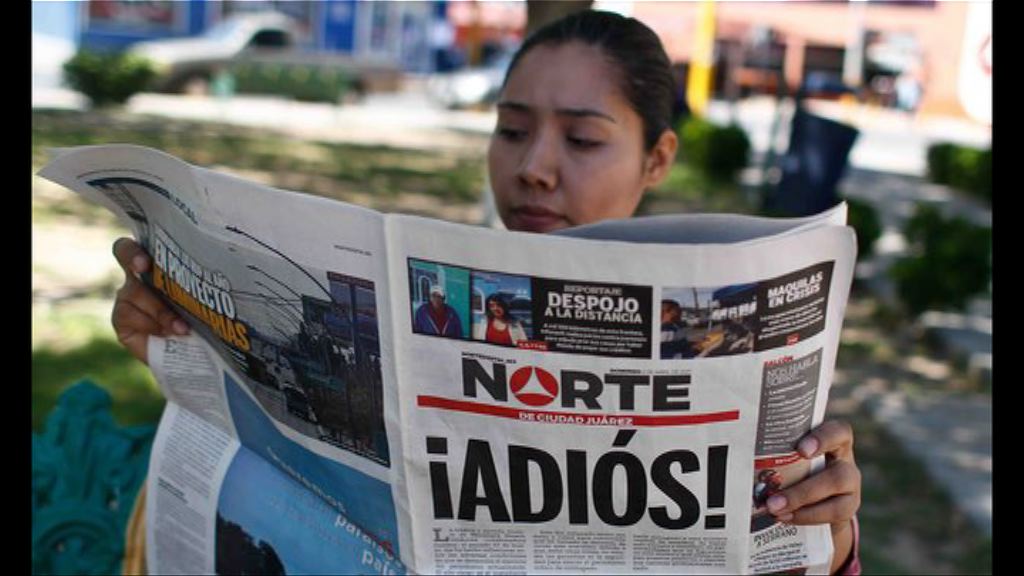 墨西哥記者頻被殺　有報章宣布停刊
