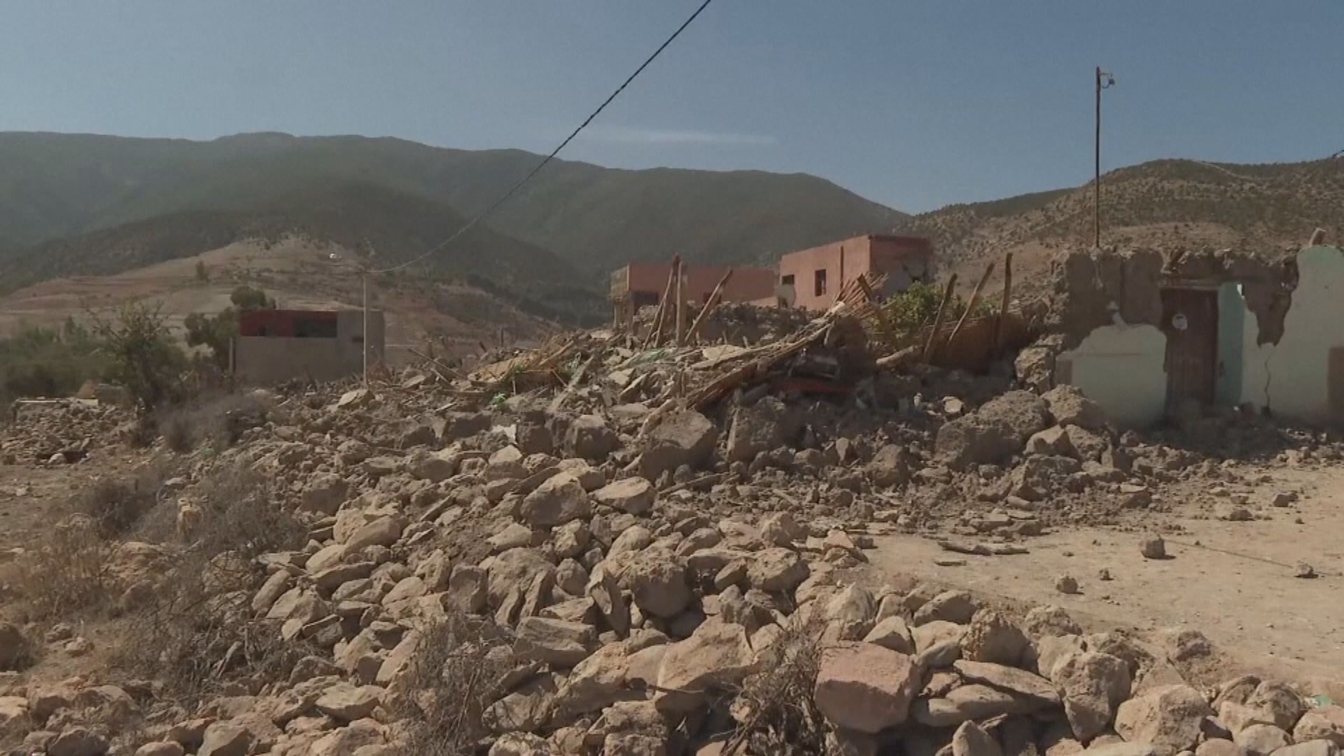 摩洛哥地震增至逾2800死 軍方指傳統房屋倒塌致更多人罹難