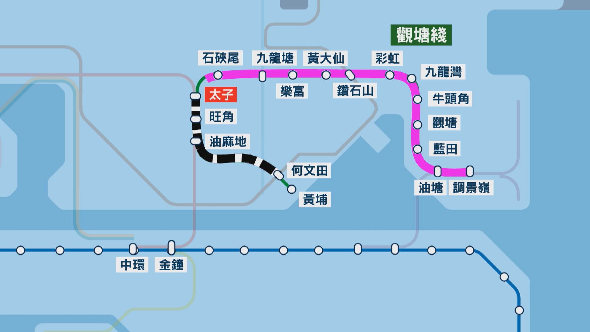 觀塘綫太子至何文田7.28列車停運一日 港鐵提供8或30X替代路線