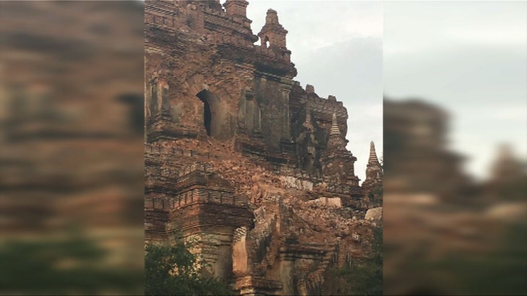 緬甸中部地震多座佛塔倒塌　至少四死