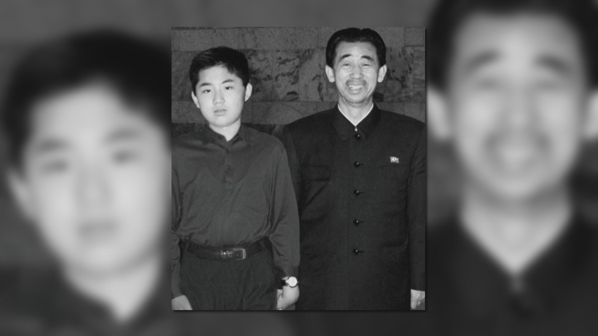 北韓播出金正恩小時候和政治導師玄哲海的合照和片段