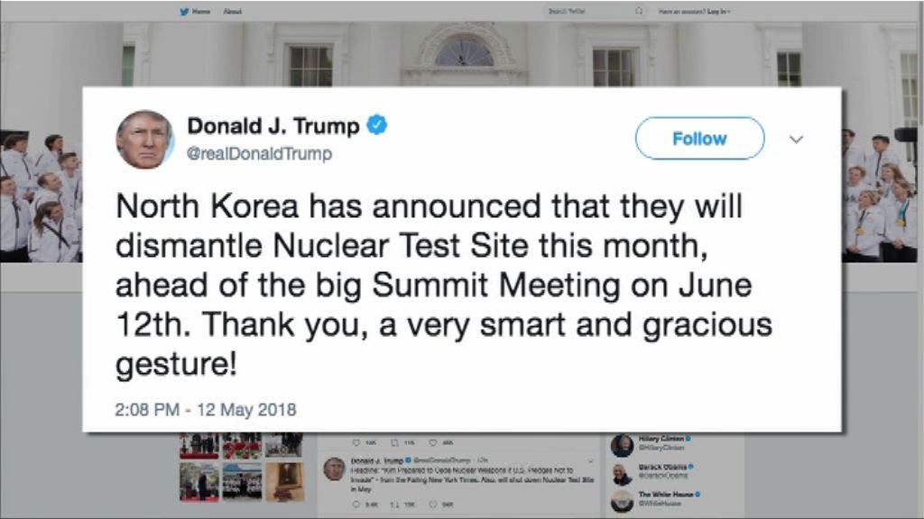 北韓本月拆核試場　特朗普讚揚作出聰明舉動