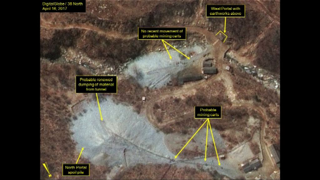 衛星發現北韓核試場活動轉趨平靜