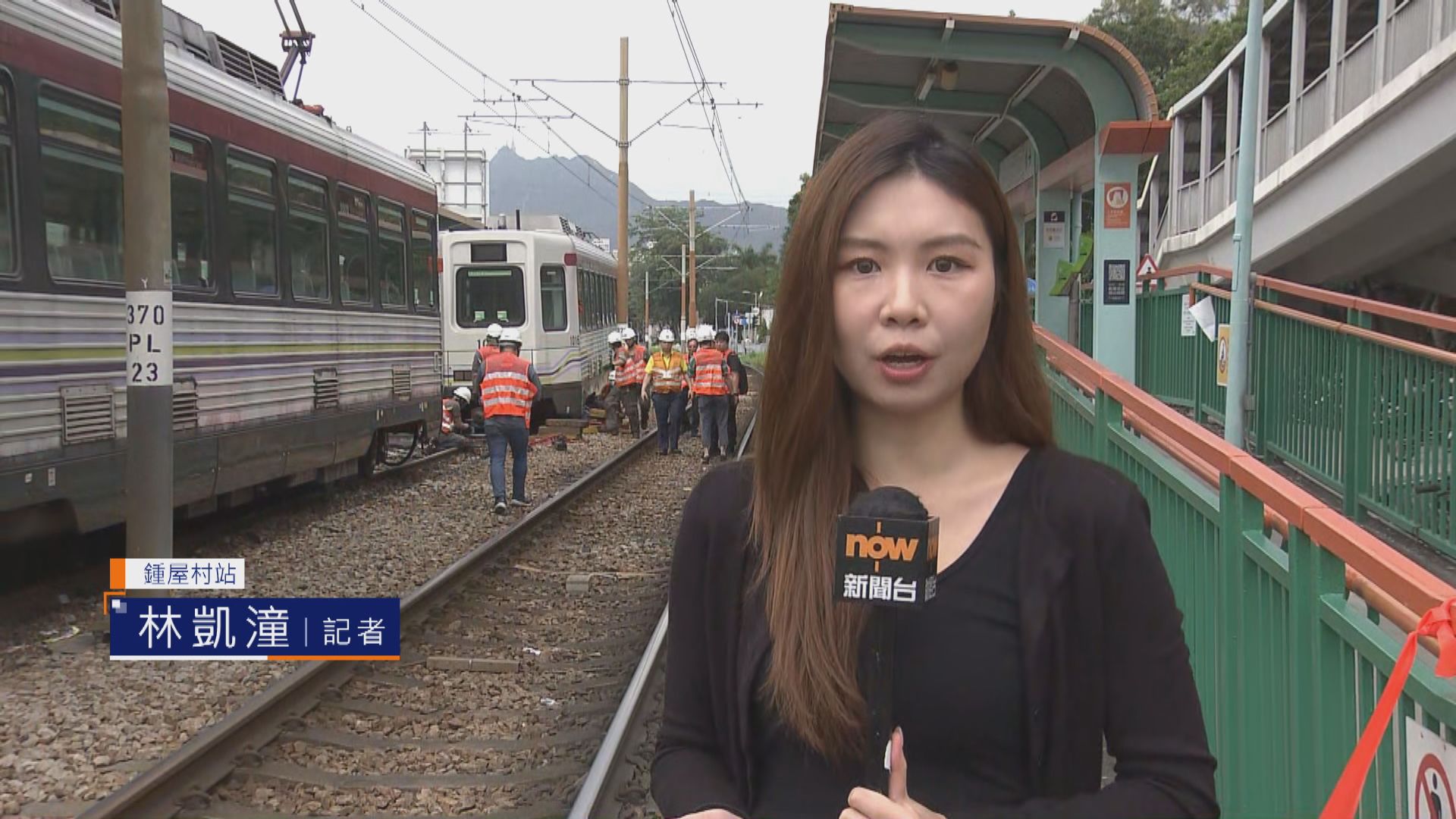 【記者直擊】輕鐵鍾屋村站列車脫軌無人傷 消息指至少圍封數小時