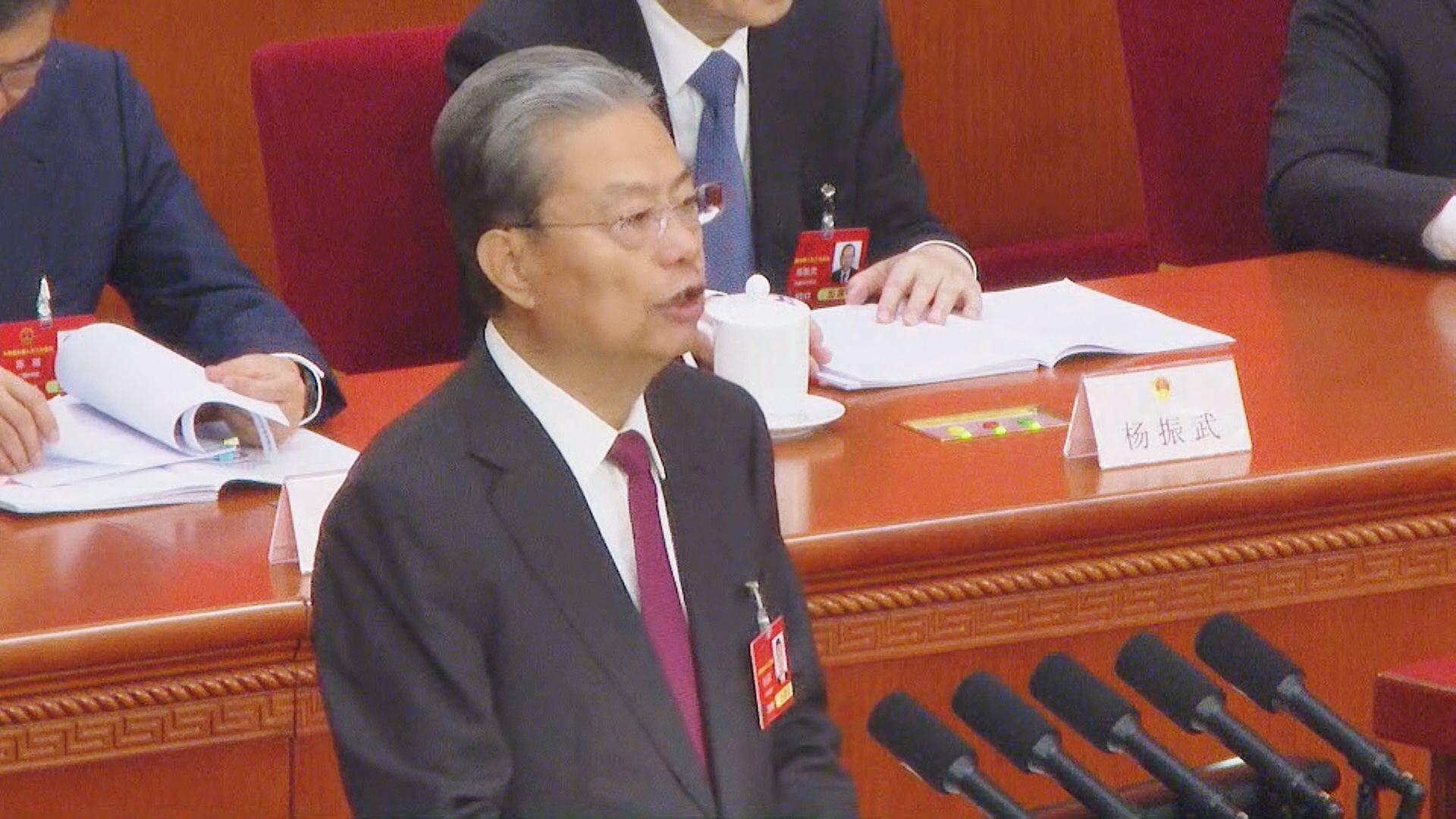 人大委員長趙樂際發表工作報告　指去年加強憲法實施需提高立法品質