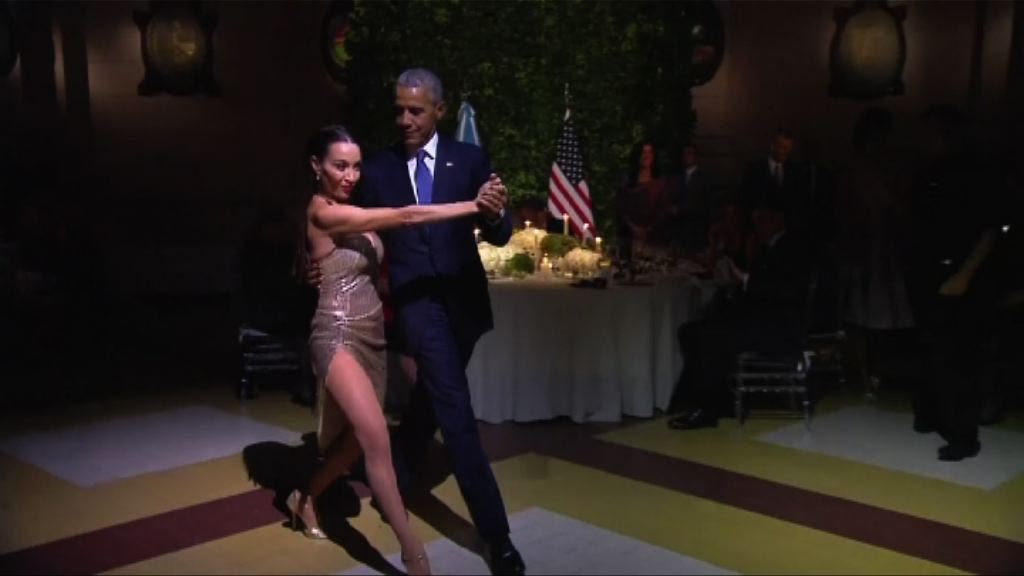 奧巴馬出席國宴時大展舞藝