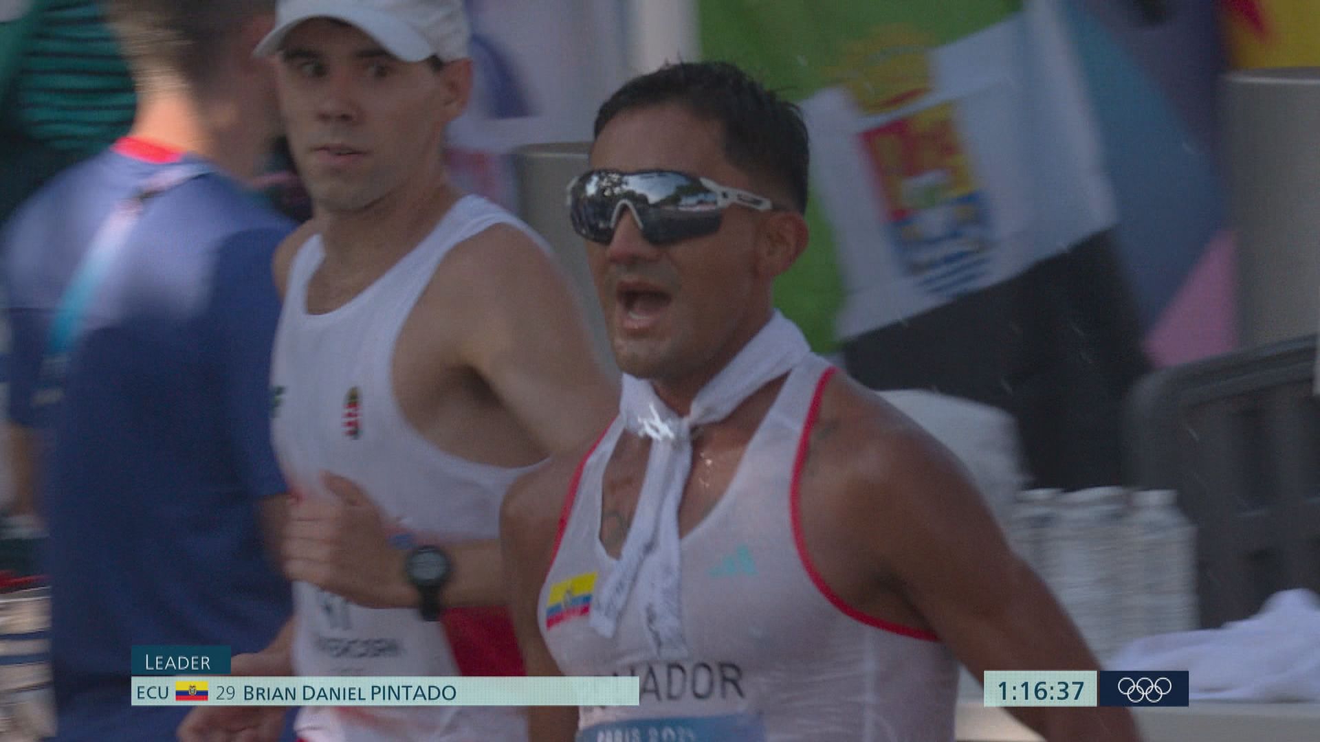 巴黎奧運　男子20公里競步　厄瓜多爾選手賓達杜摘金