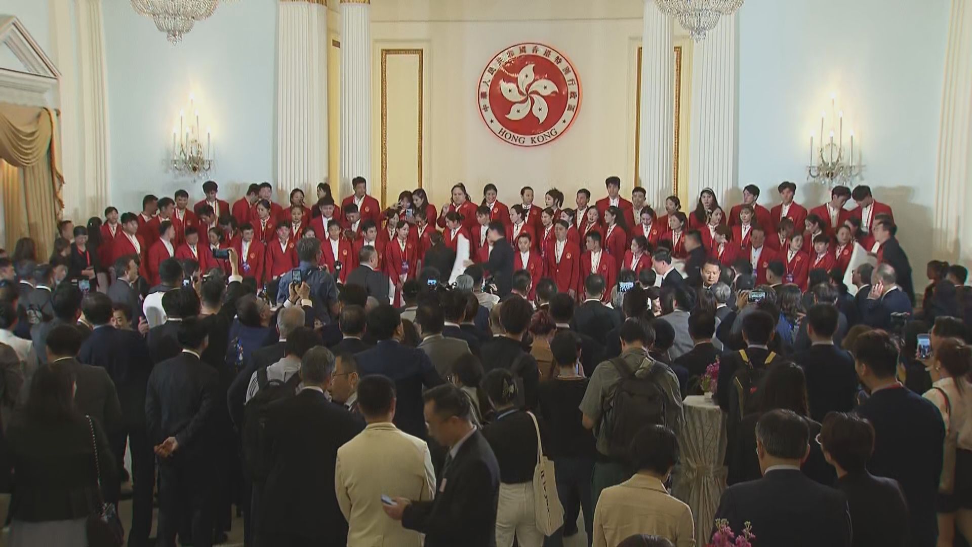 國家隊奧運代表團歡迎會在禮賓府舉行