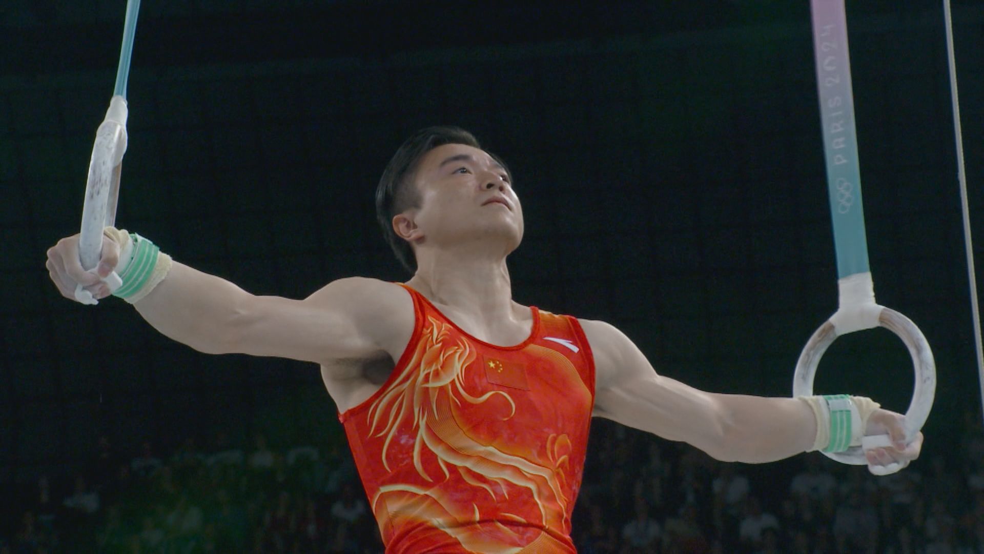 巴黎奧運體操男子吊環　國家隊劉洋及鄒敬園包辦金銀牌