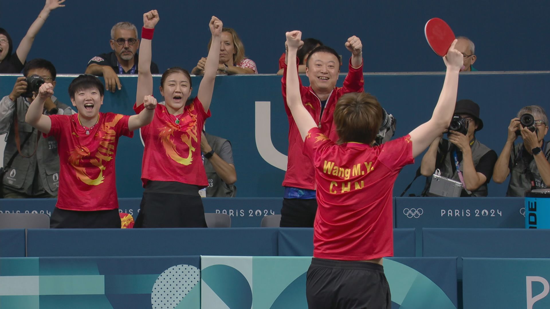 巴黎奧運女子乒乓球團體賽　國家隊挫日本奪金締五連霸